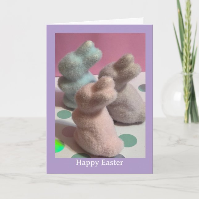 Carte de vœux du lapin de Pâques (Devant)
