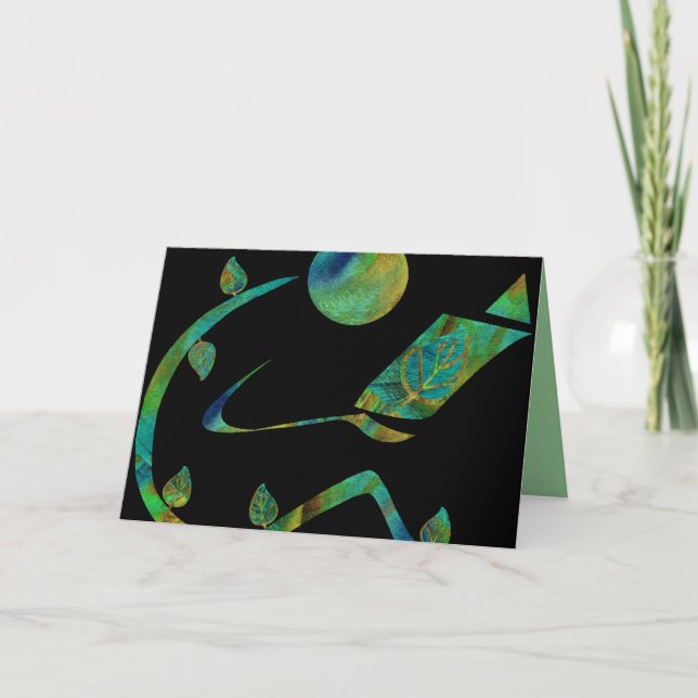 Carte de voeux du lecteur vert (Devant)