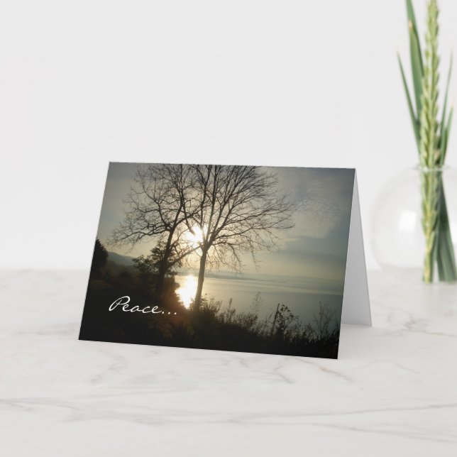 Carte de vœux du lever du soleil (Devant)