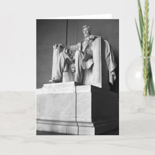 Carte de voeux du Lincoln Memorial B&W