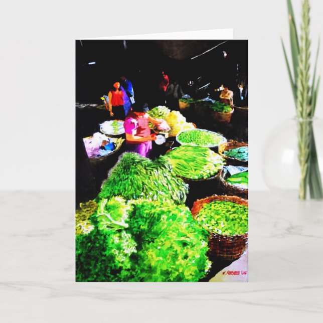 Carte de voeux du marché Baguio (Devant)