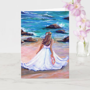 Carte de voeux du Mariage hawaïen Aloha