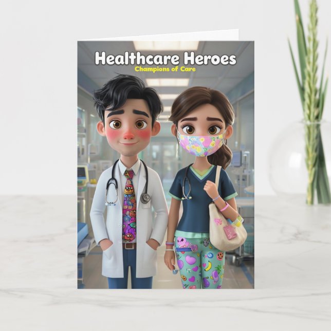 Carte de voeux du médecin (Devant)