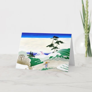 Carte de voeux du mont Fuji