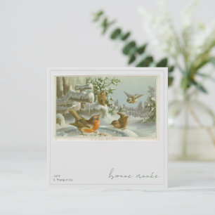 Carte de vœux du Nouvel An de 1879