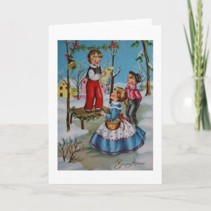 Carte de voeux du Nouvel An italien vintage