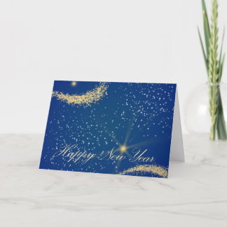 Carte de vœux du Nouvel An Stars Happy