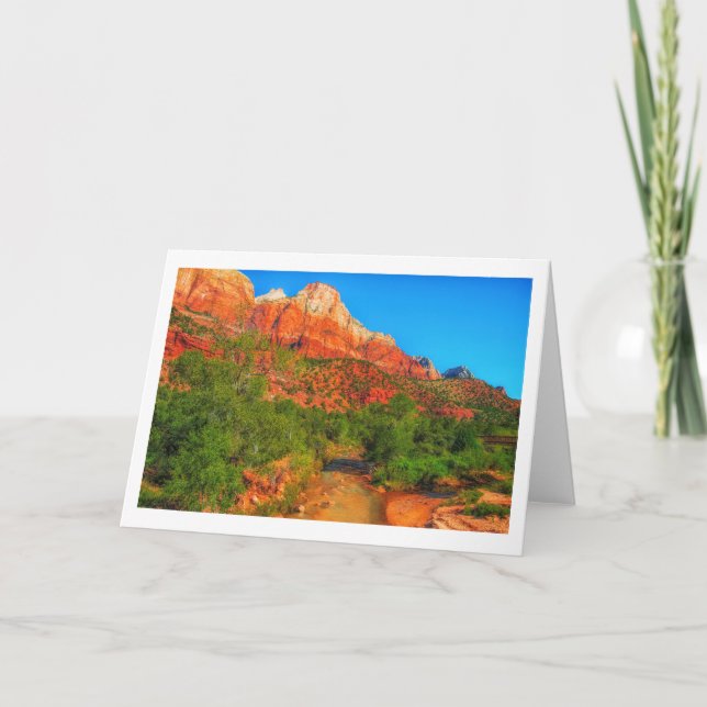 Carte de voeux du parc national Zion (Devant)