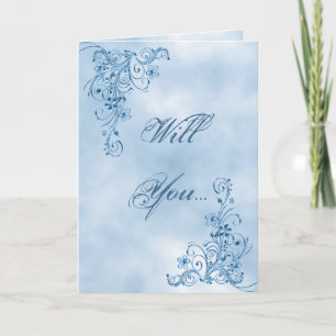 Carte de voeux du pasteur : Sky Blue Elegance