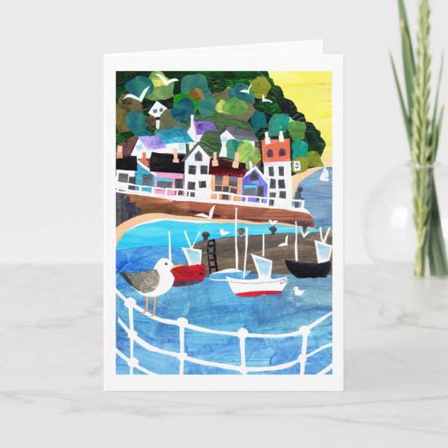 Carte de voeux du port de pêche (Devant)
