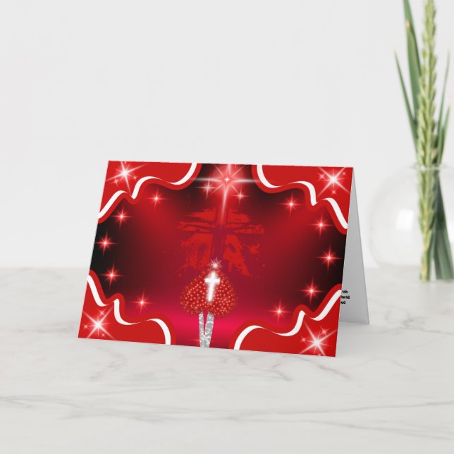 Carte de voeux du sauveur Jésus Rédempteur (Devant)