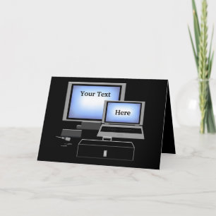 Carte de voeux du service de réparation informatiq