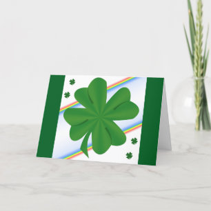 Carte de voeux du shamrock St. Patrick