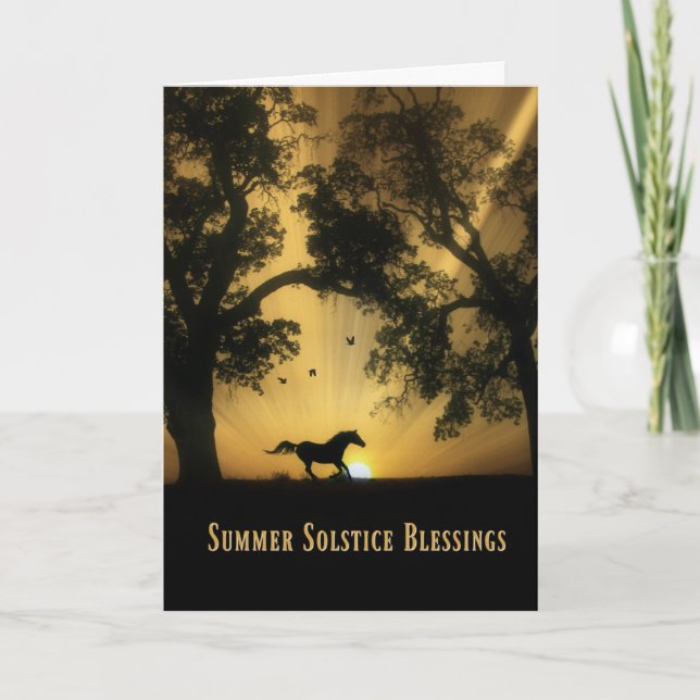 Carte de vœux du solstice d'été (Devant)