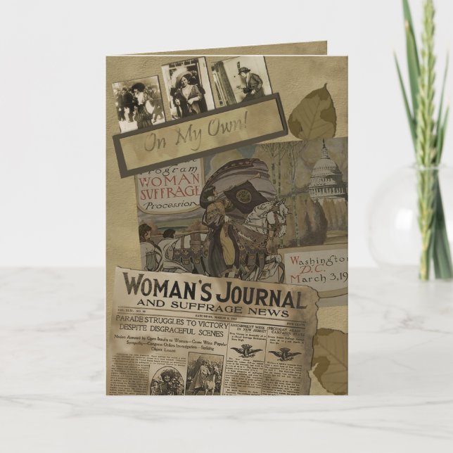 Carte de voeux du suffrage des femmes du cru 1913 (Devant)