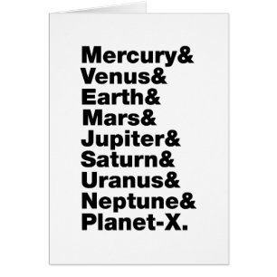 Carte de voeux du système solaire