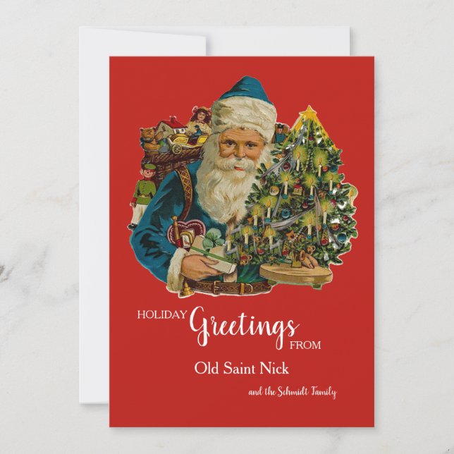 Carte de vœux du vieux Saint Nicolas (Devant)