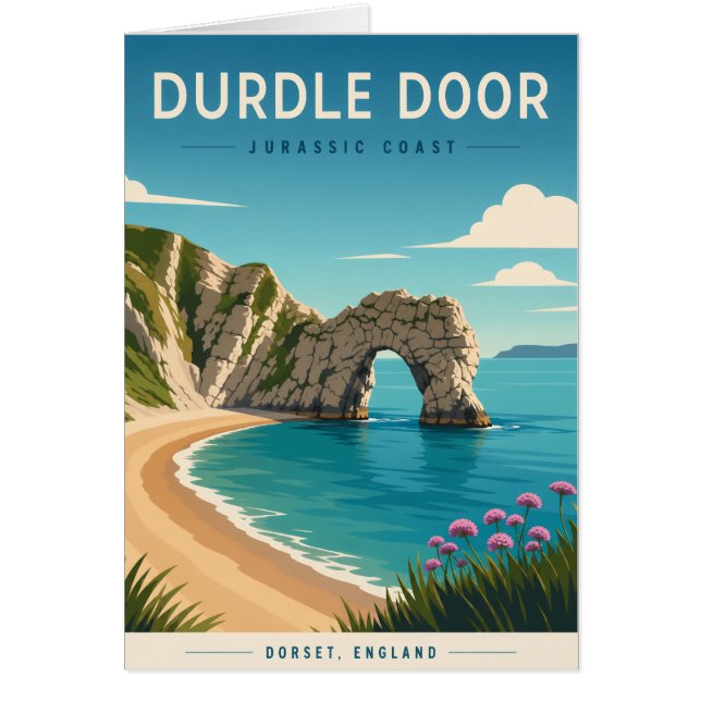 Carte de vœux Durdle Door Jurassic Coast (Devant)