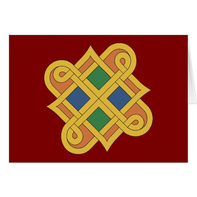 Carte de vœux Durrow Knotwork 2016 (Devant horizontal)