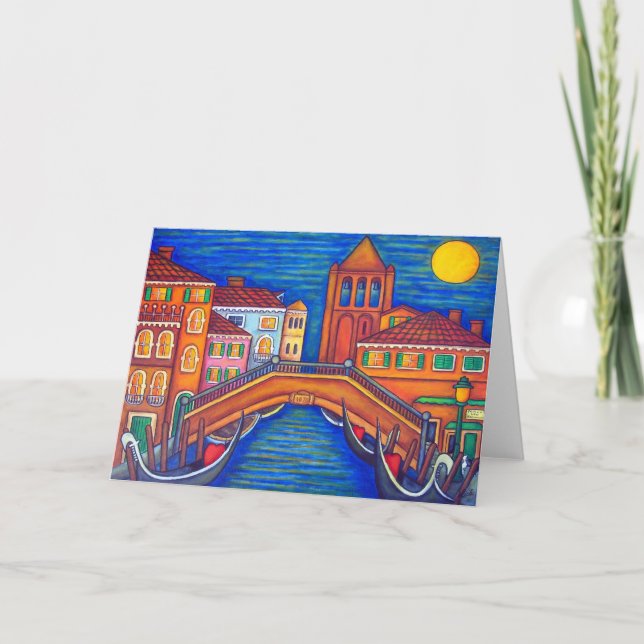 Carte de voeux éclairée par la lune de San Barnaba (Devant)