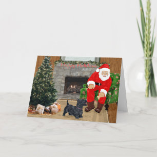 Carte de voeux écossaise Terrier