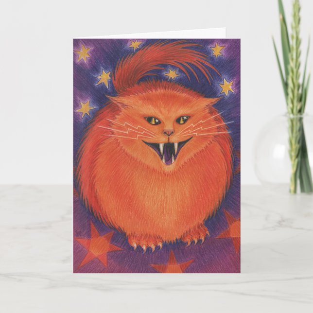 Carte de voeux effrayant Jack 'Happy Halloween' (Devant)