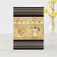 Carte de vœux Égypte-Hiéroglyphes