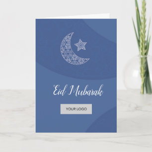 Carte de voeux Eid Corporate - Bleu