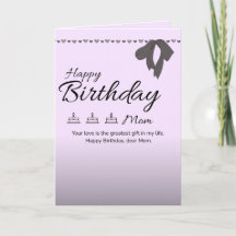 Carte de vœux élégante d'anniversaire à fleurs de