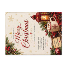 Carte de vœux élégante de Noël Joyeux Noël