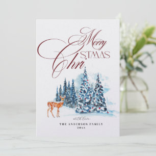 Carte de vœux élégante de Noël pour les fêtes de f