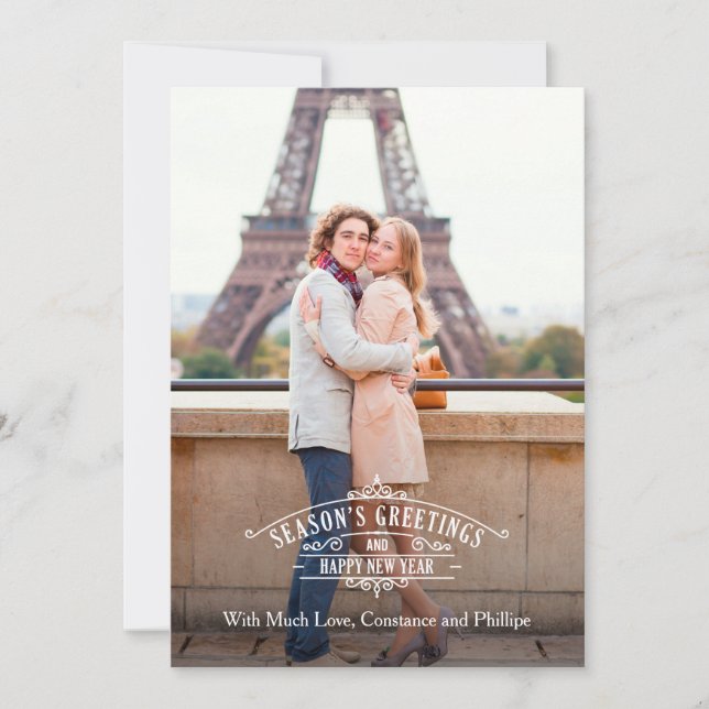 Carte de vœux élégante de saison Groupon (Devant)