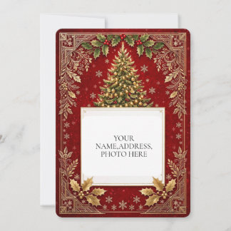 Carte de vœux élégante et personnalisée pour les f
