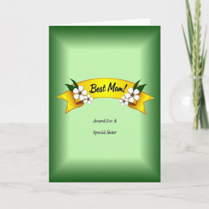 Carte de vœux Emerald Meilleure Maman