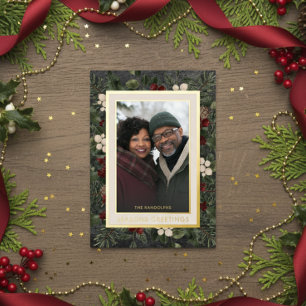 CARTE DE VŒUX EN ALUMINIUM 