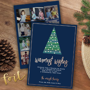 Carte De Vœux En Aluminium 12 Photo - Chaleurest Wishes Christmas Tree Orname