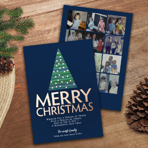 Carte De Vœux En Aluminium 12 Photo - Joyeux Noël immense - Ornements d'arbre