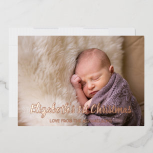 Carte De Vœux En Aluminium 1er Noël