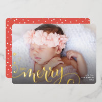 2024 MERRY PHOTO famille fun calligraphie