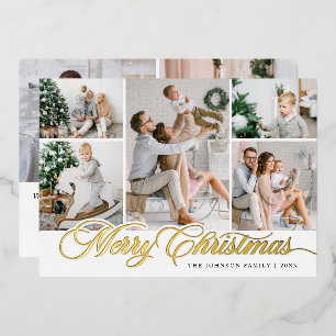 Carte De Vœux En Aluminium 7 PHOTO Sparkle Joyeux voeux de Noël
