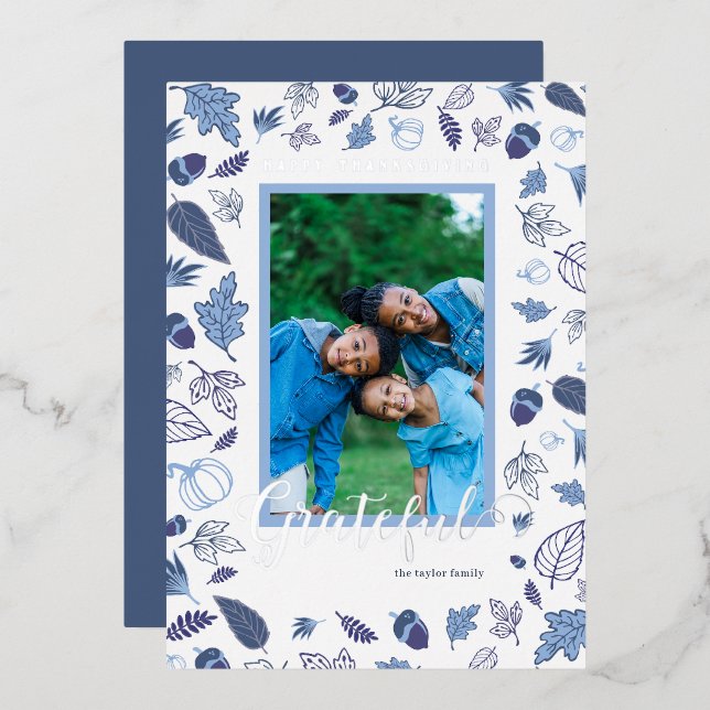 Carte De Vœux En Aluminium Action de grâces