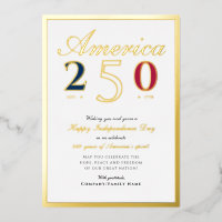 Amérique 250 Semiquincentennial Patriotique Bleu