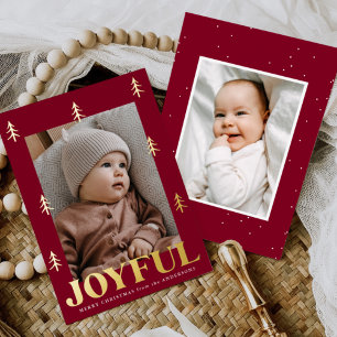 Carte De Vœux En Aluminium Arbres Joyeux Bourgogne 2 Photo