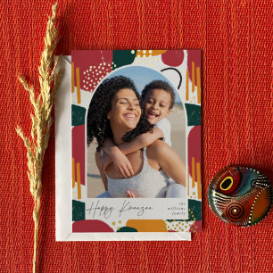 Carte De Vœux En Aluminium Arch Boho   Photo verticale Kwanzaa