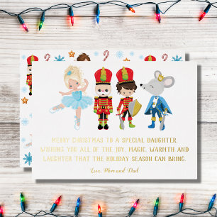 Carte De Vœux En Aluminium Ballet de Noël personnalisé Casse-Noisette