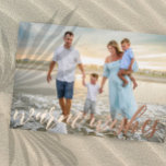 Carte De Vœux En Aluminium Beach Christmas Holiday Photo Foil Card<br><div class="desc">Photo by : Kelly Thibeault Photography Send chaud wishes this holiday season with a photo of your familiy,  kids,  or newlyweds from the beach. Tout compris pour les femmes qui ne sont pas des enfants de sexe féminin. Personalize with your own picture and holiday message on the back.</div>