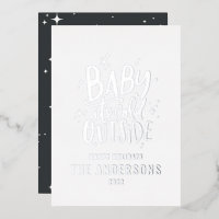 Bébé son froid en dehors de Noël minimal moderne