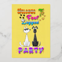 Bienvenue à la fête à quatre pattes