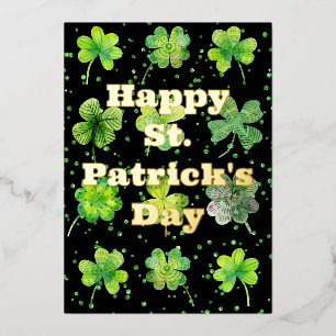 Carte De Vœux En Aluminium Bonne Saint Patrick's Day