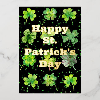 Carte De Vœux En Aluminium Bonne Saint Patrick's Day